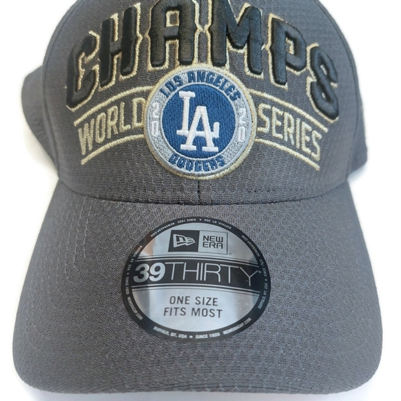39Thirty New Era One Size 2020 WS Champs Los Angeles Dodgers Fitted Hat Cap - Picture 2 of 5